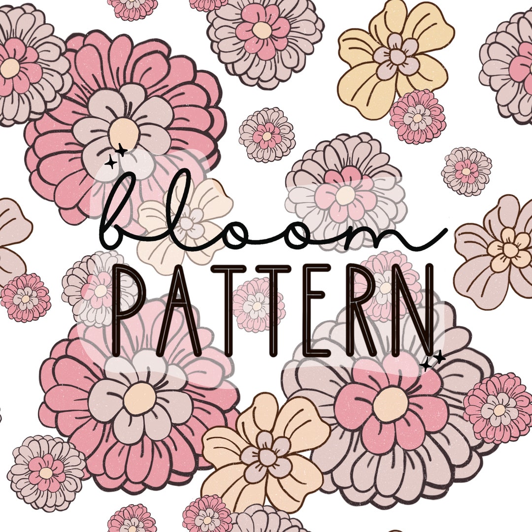 Spring Summer Boho Floral Print Seamless Pattern Repeating File for ...
