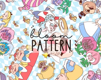 Magical Seamless Pattern,  Magical World Seamless Digital Design, Surface Pattern