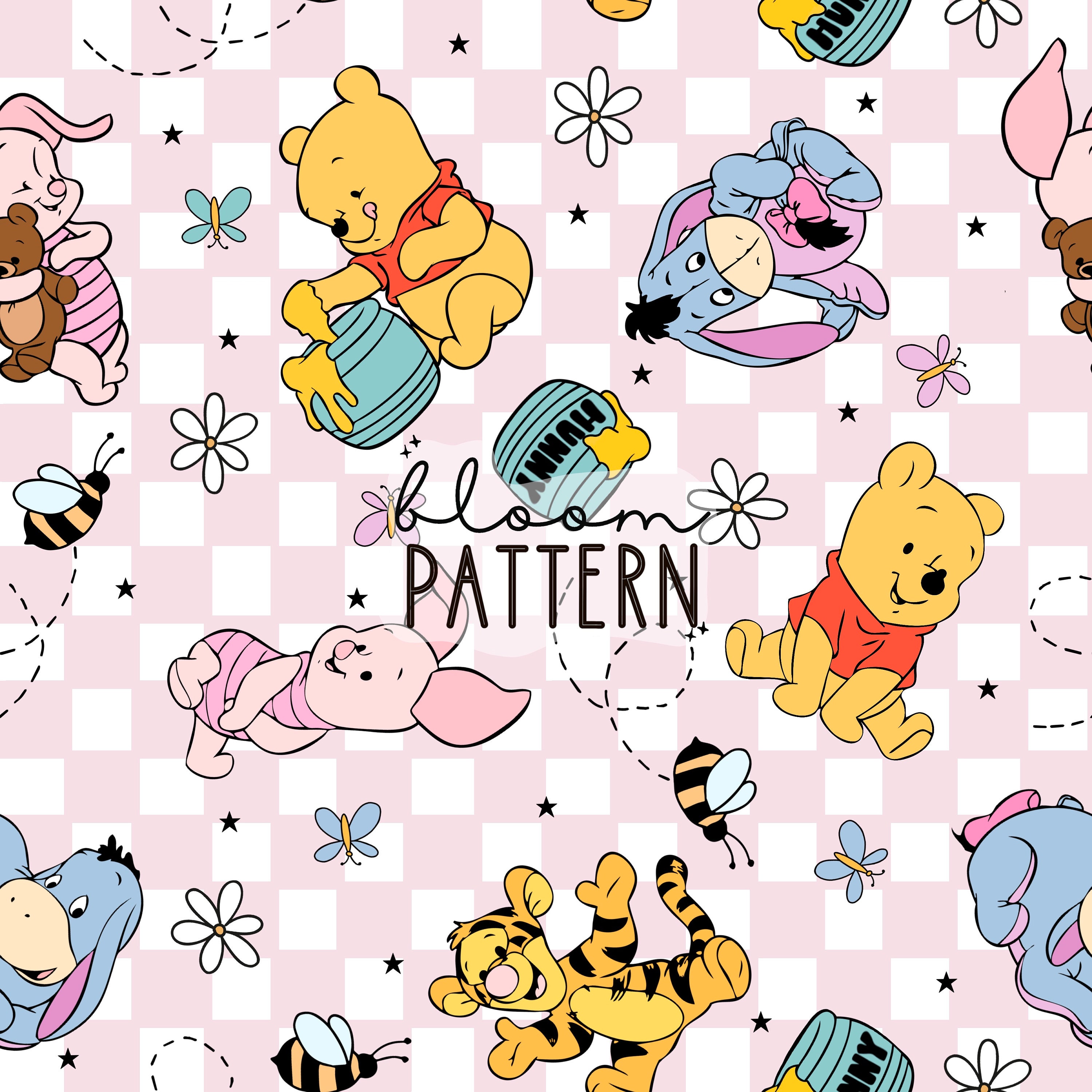 Disney Winnie the Pooh Fabric 45 1 yd Cotton Children Springs Industries