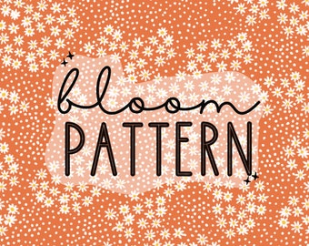 Lente zomer Boho bloemenprint naadloos patroon herhalend bestand voor stof afdrukken sublimatie commercieel gebruik
