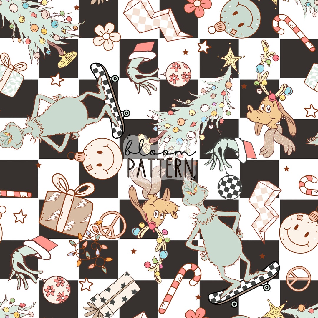 Hate Pattern Christmas Magical Seamless Pattern, Hate Christmas Seamless Pattern ...