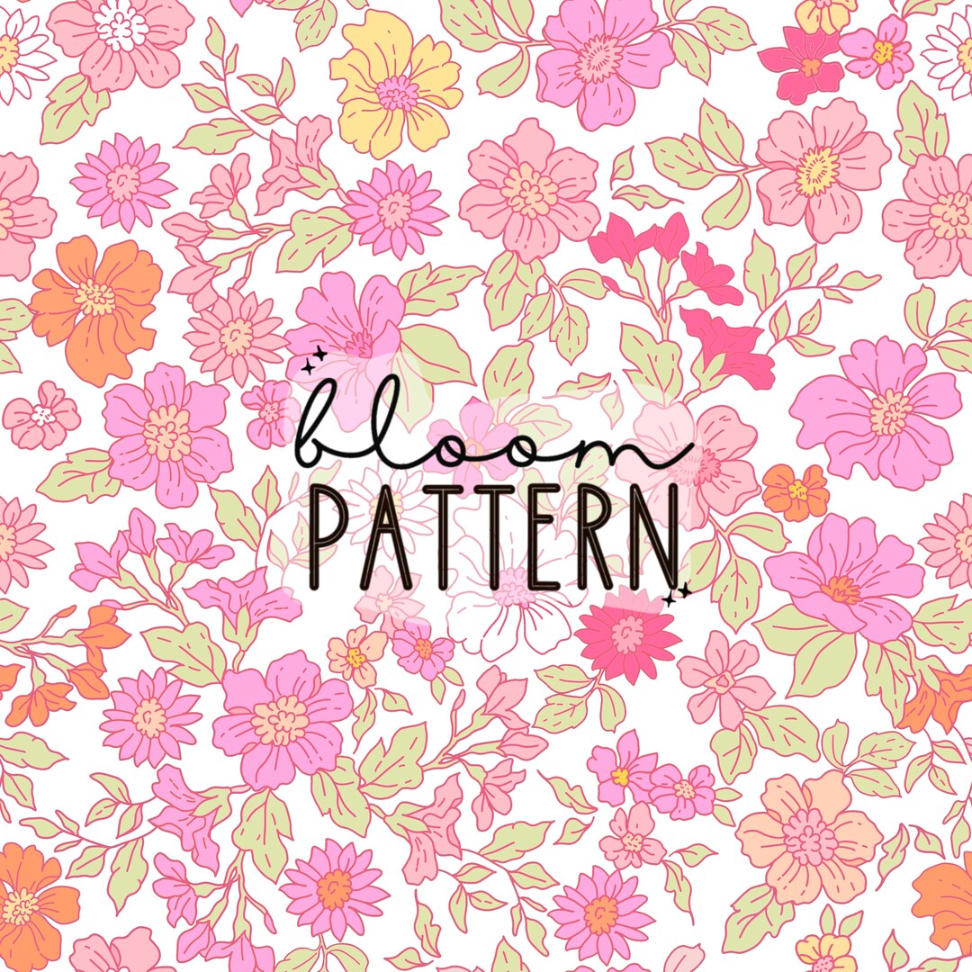 Spring Summer Boho Floral Print Seamless Pattern Repeating File for ...