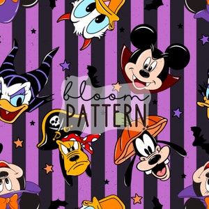 Halloween Magical Seamless, Mouse Halloween Seamless Design