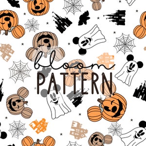 Halloween Magical Seamless, Mouse Halloween Seamless Design