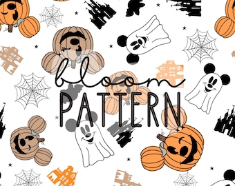 Halloween Magisch Nahtlos, Maus Halloween Nahtloses Design