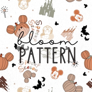 Halloween Magical Seamless, Mouse Halloween Seamless Design