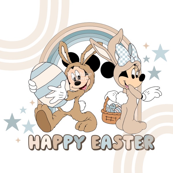 Easter egg Hunt PNG, Easter Sublimation Design, Magical Trip PNG Design, Mouse Easter Retro PNG Sublimation