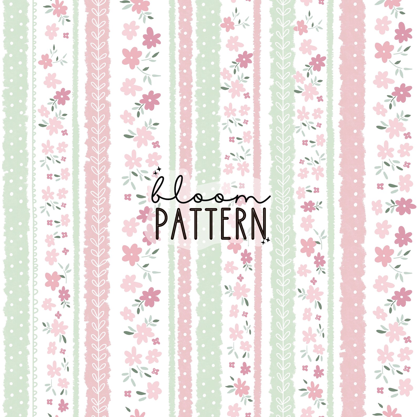 Spring Summer Boho Floral Print Seamless Pattern Repeating File for ...