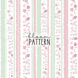 Spring Summer Boho Floral Print Seamless Pattern Repeating File for Fabric Printing Sublimation Commercial Use