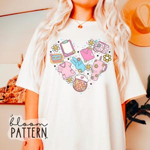Nurse Sublimation Design, Retro Flower Nurse T shirt Design, Medical Nurse Sublimation Design, Healthcare PNG Design
