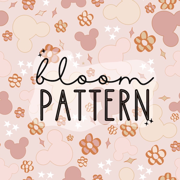 Magische Maus Nahtloses Muster, Frühlingsblau Nahtloses Muster, Retro Maus Nahtloses Muster, Stoffsublimation