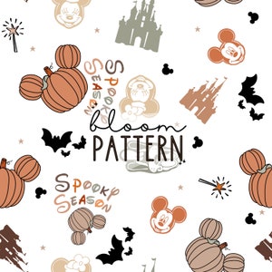 Halloween Magical Seamless, Mouse Halloween Seamless Design