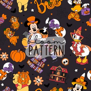 Halloween Magical Seamless, Mouse Halloween Seamless Design