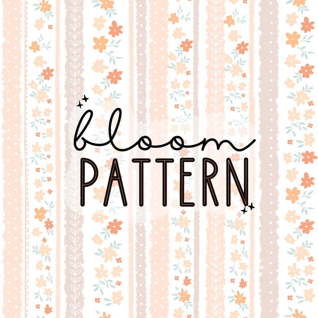 Spring Summer Boho Floral Print Seamless Pattern Repeating File for ...