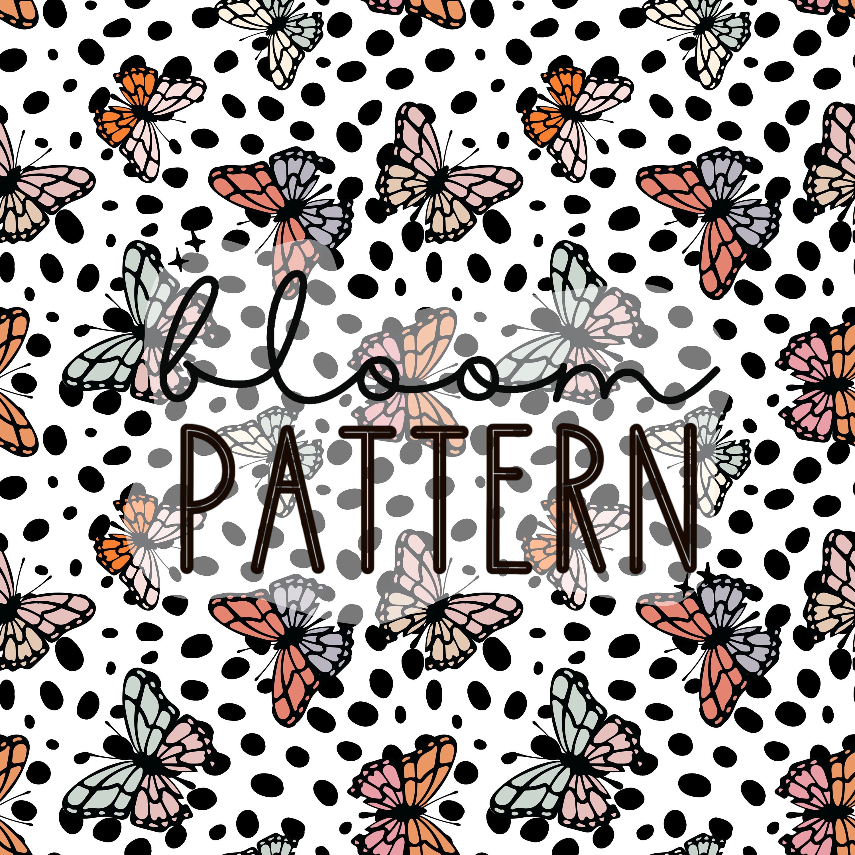 Butterflies Spring Seamless Pattern Butterfly Seamless - Etsy