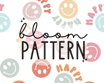 Retro smileygezicht naadloos, gelukkig print naadloos patroon herhalend bestand voor textieldruk sublimatie commercieel gebruik