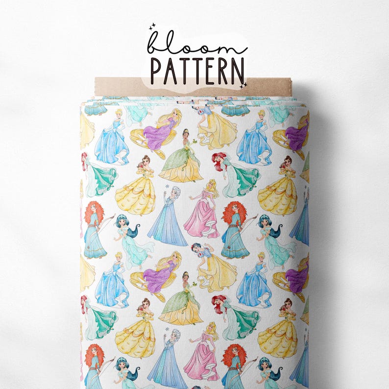 Magical Princess Aquarela Flower Seamless Pattern, Magical World Spring ...