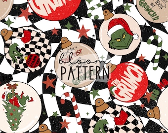 Weihnachtsmagisches nahtloses Muster, Hass-Weihnachts-nahtloses Musterdesign, du bist ein gemeines nahtloses Muster, Stoff-Design-Sublimation