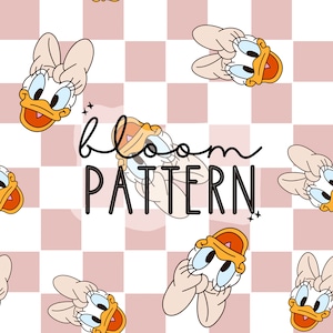 Magisch muis naadloos patroon, Duck Check naadloos patroon, Retro muis naadloos patroon, stofsublimatie