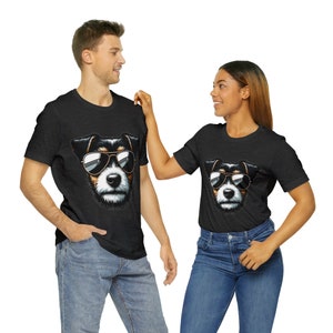 Cool Hipster Dog T-Shirt image 2