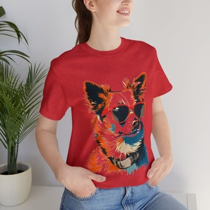 T-shirt unisexe à manches courtes en jersey pour chien image 4