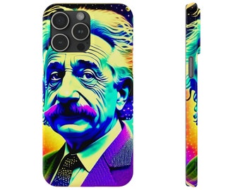 Trippy Einstein Phone Case (Slim for iPhone models including iPhone 14 Pro)