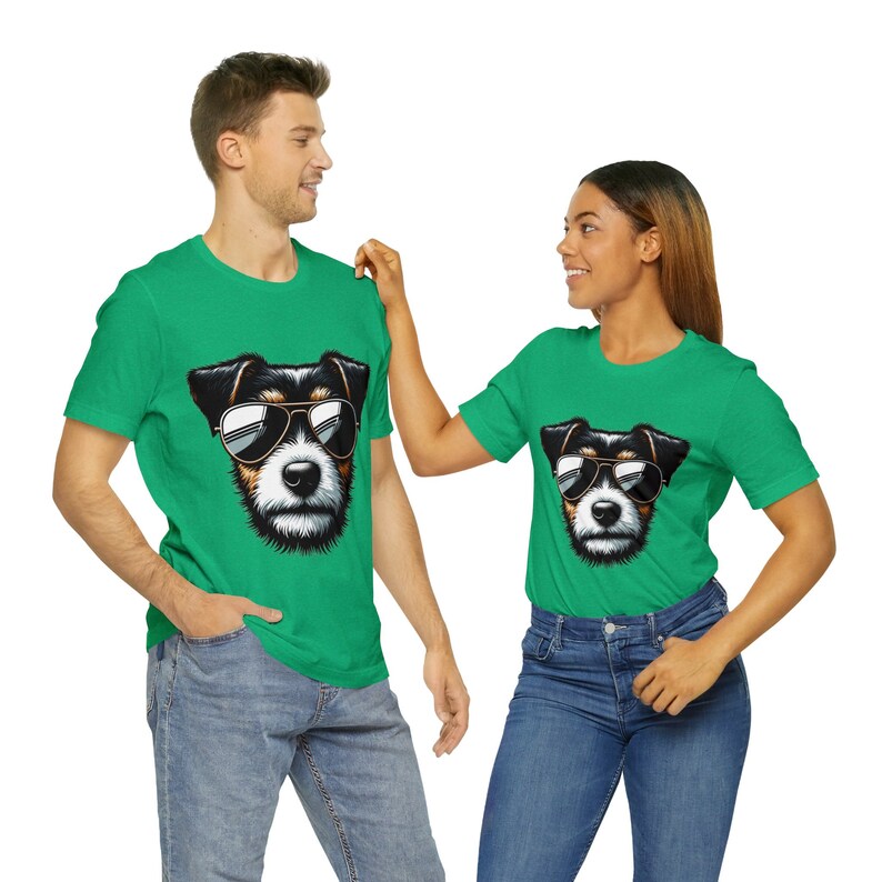 Cool Hipster Dog T-Shirt image 4