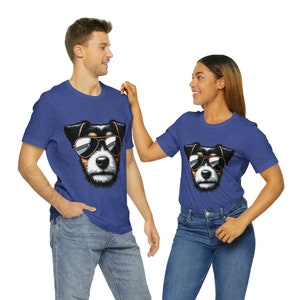 Cool Hipster Dog T-Shirt image 7