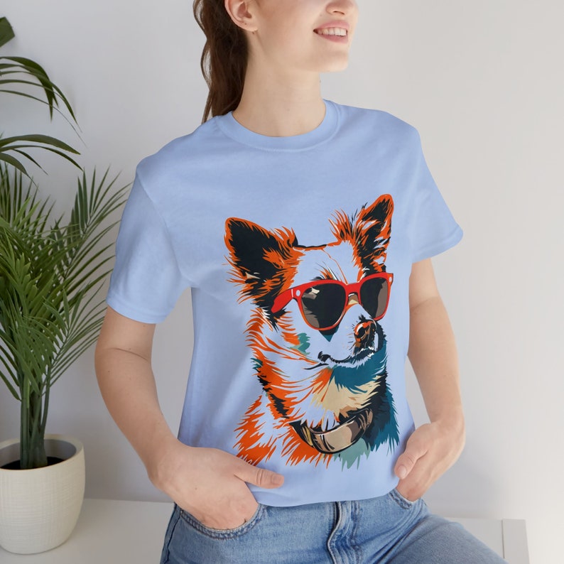 T-shirt unisexe à manches courtes en jersey pour chien image 2
