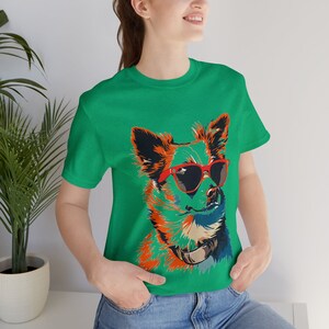 T-shirt unisexe à manches courtes en jersey pour chien image 3