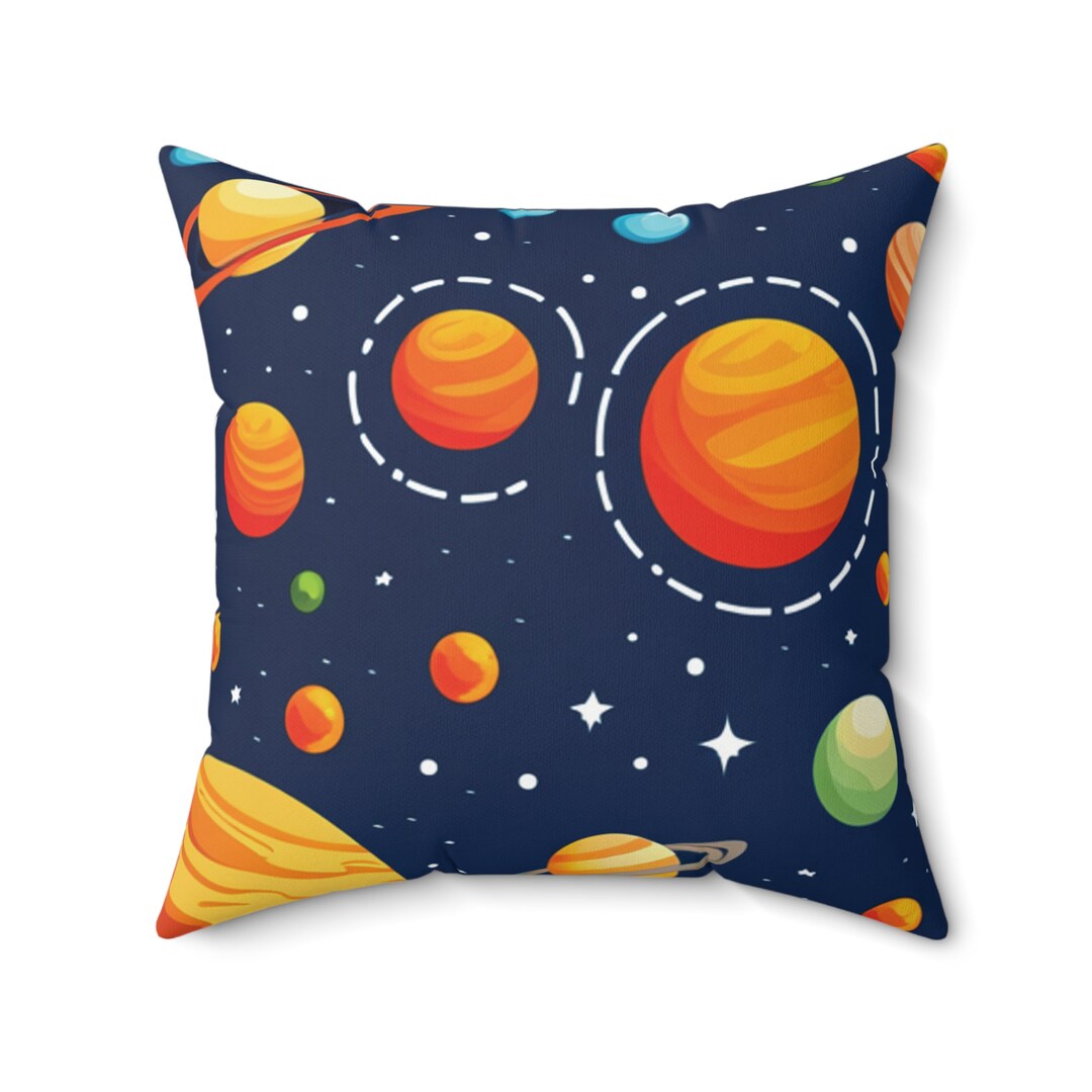 Space themed Planet Print Pillow For Kids Couch Etsy space-themed-planet-print-pillow-for-kids-couch-etsy