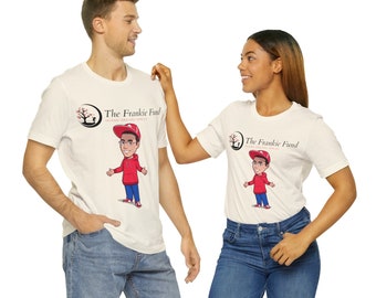 The Frankie Fund, tous les bénéfices seront reversés à une association caritative 501(c)(3) - T-shirt unisexe avec logo exclusif disponible en six couleurs claires