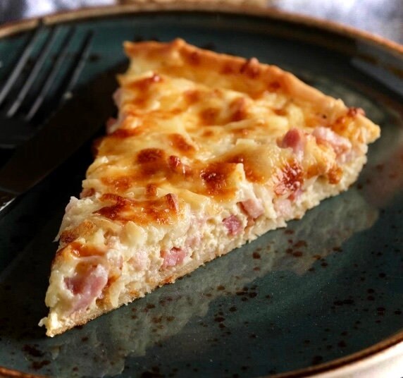 French Quiche Lorraine Recipe Egg Bacon Tart Quiche Etsy
