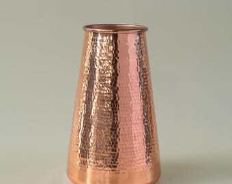 Vintage inspired  Copper  Vase - Handmade Decor Piece/Perfect for Housewarming or Wedding Gift,Artisan -Made Home accent,Luxury Home decor