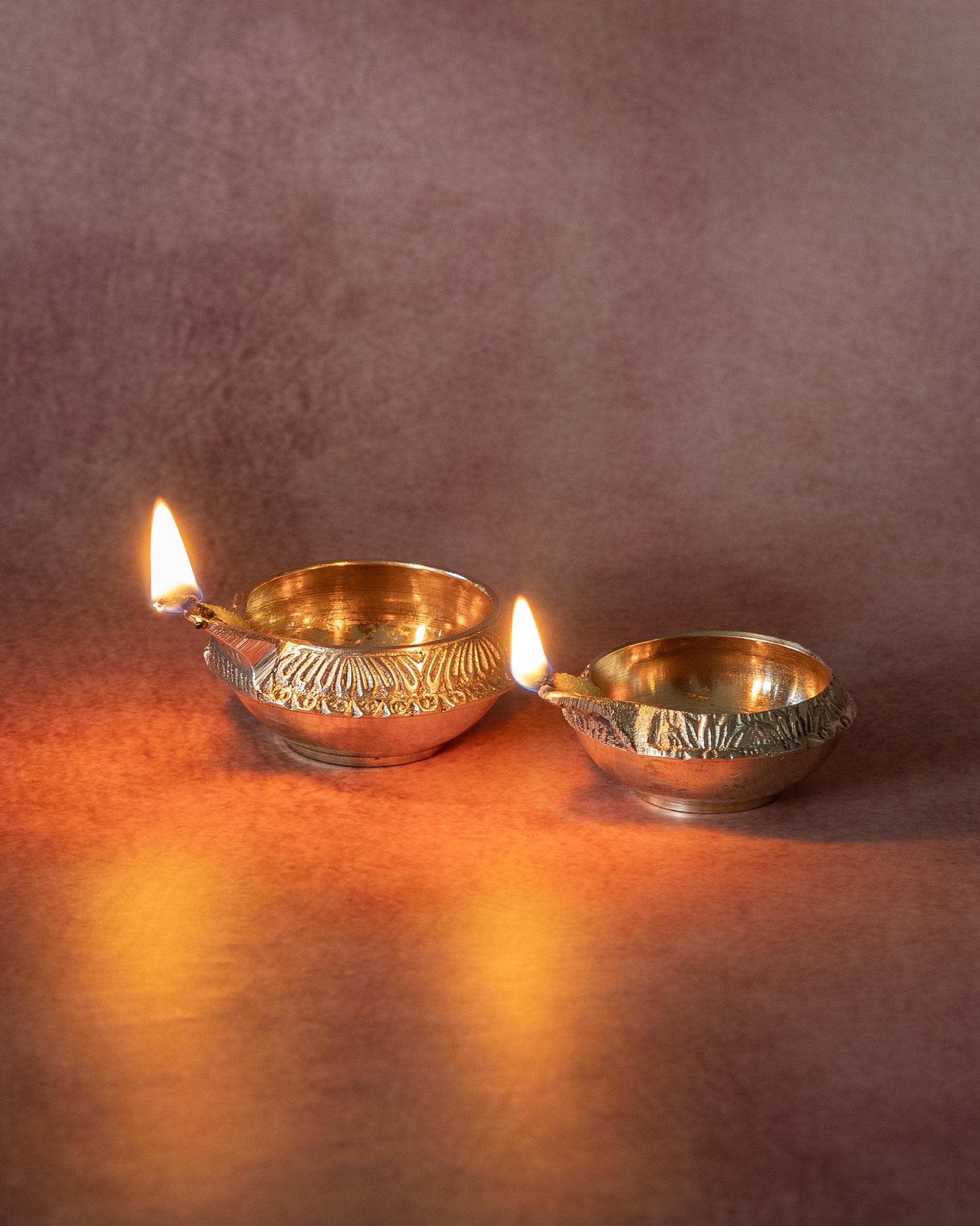 House warming Gift ,Brass lamps on Tortoise (Set of 1 ),Timeless Brass Tlights (set of 2),Coconut T light (set of 1 )
