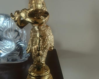 Krishna Statue in Bronze finish,Rare find,Antique finish,Traditional gifting, Hand made Statue