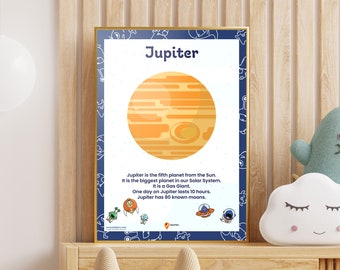 タイトル【木星 jupiter】惑星のフォトアート作品【額縁付き】 太陽系 - 木星 – エレガント・ウォールミューラル – Photowall
