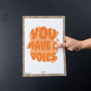Vous avez une voix : affirmations murales, décoration pour chambre d'enfants, affirmations positives, affirmations édifiantes du quotidien, enfants heureux, confiants