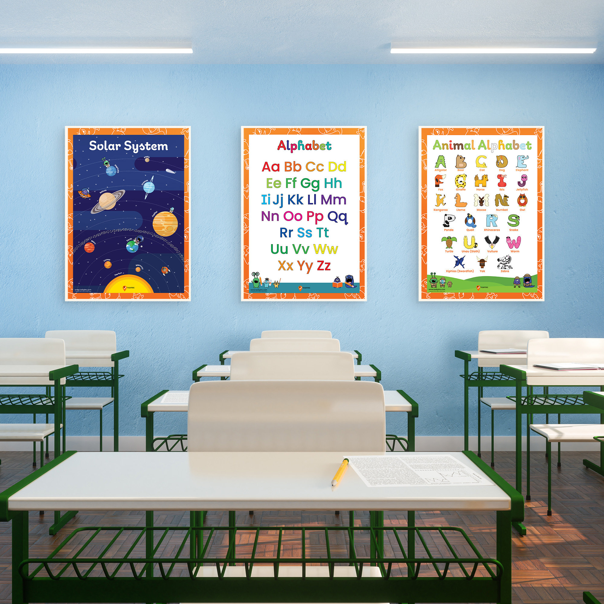 ABC Poster Alphabet Wall Art Printable Toddlers ABC Print Abc Prints ...