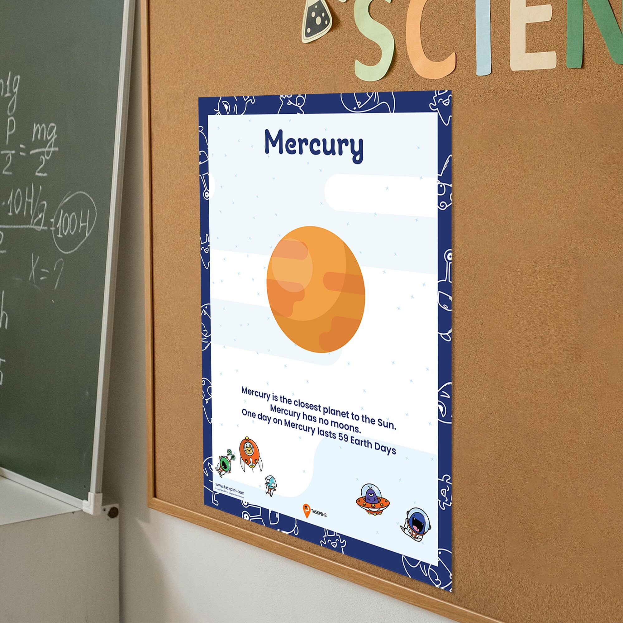 Mercury Planet Poster Space Printable Mercury Boho Art Poster Planet ...