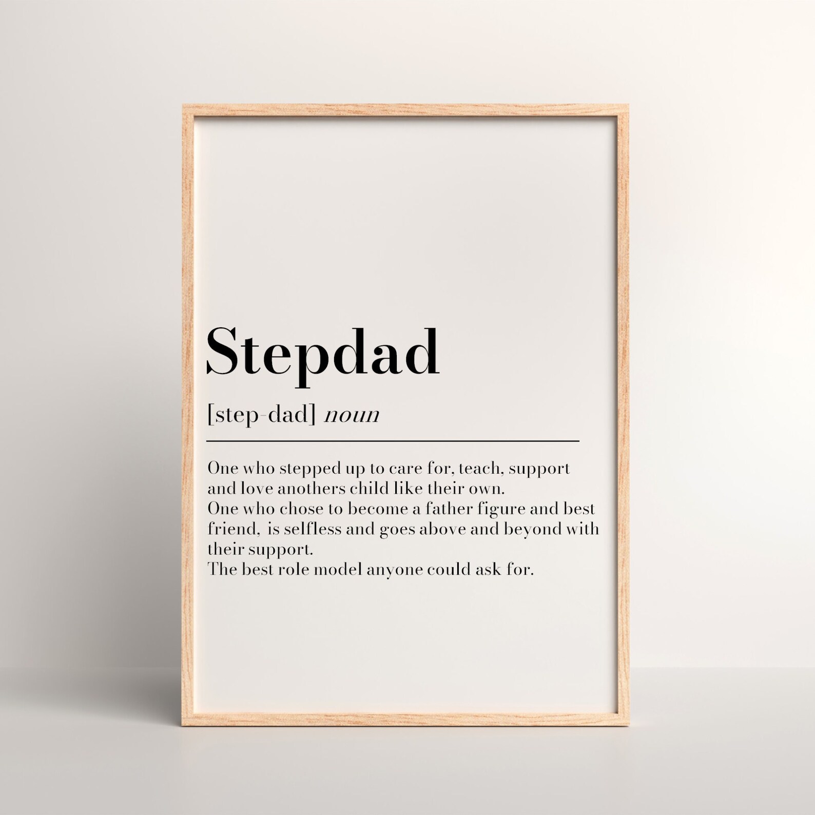 Step Dad Definition Digital Stepdad Definition Print Gift, Step Dad Birthday Gift, Stepped ...
