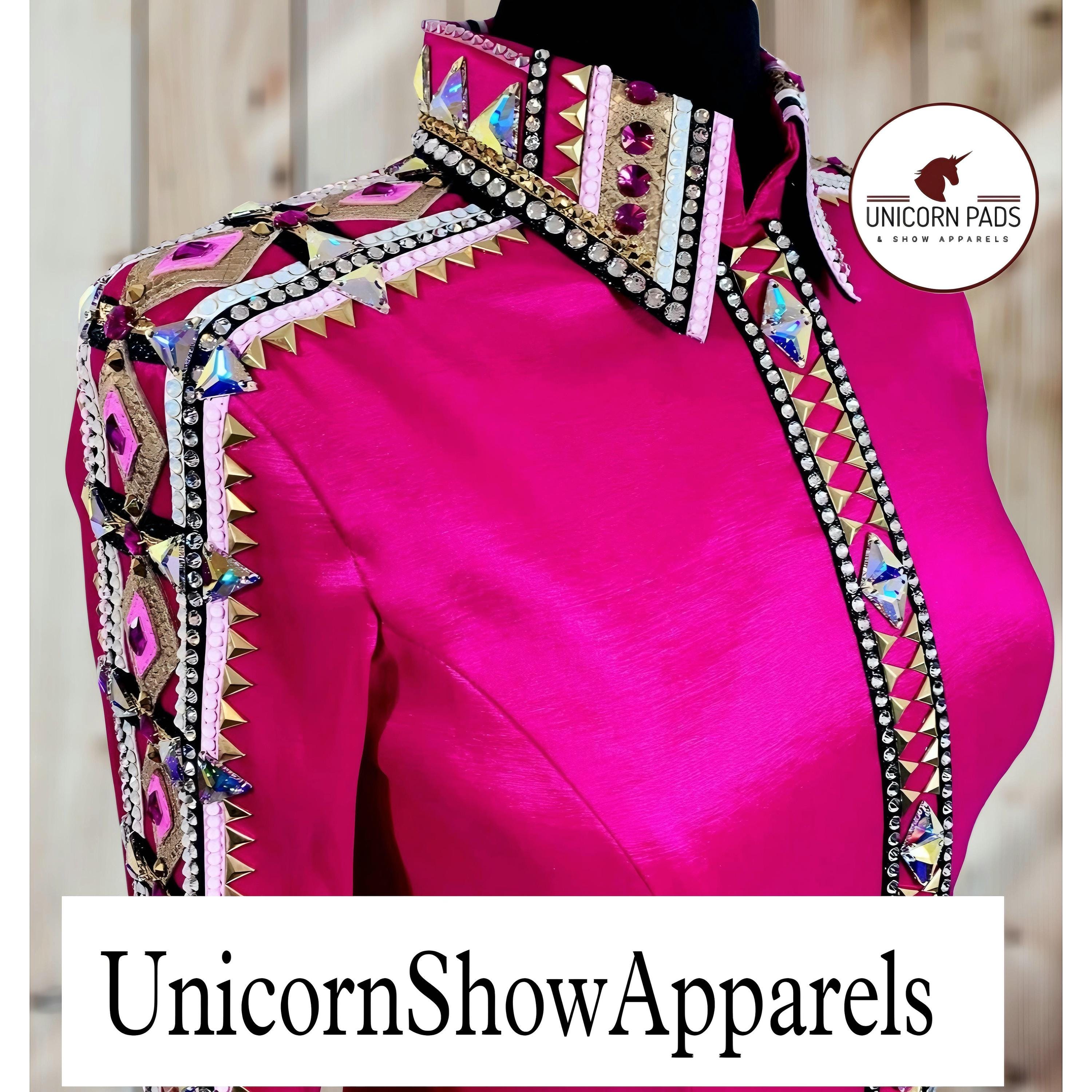 Pink Show Shirt Showmanship shirt Western show outfit pleasure horse riding shirt women show shirt Pink day shirt
