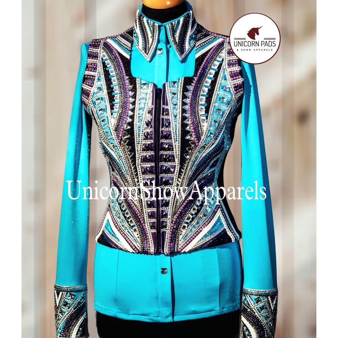 Veste De Show Western Pour équitation - Sara Fashion Store - Fabriquée En Inde - Neuve