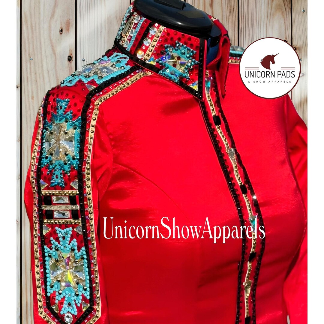Veste Western Custom Rodeo Queen Showmanship. Chemise western de concours équestre de plaisance, équitation, veste rail femme, veste de concours western - Canada