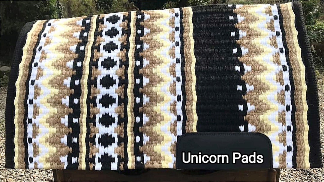 Tapis De Selle Western UNICORN SHOW GIRL En Laine Pour Concours - Showmanship