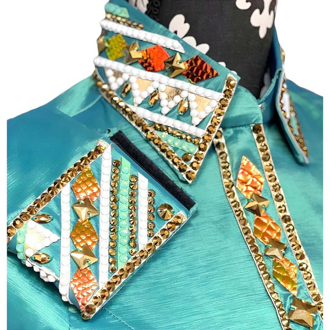 Chemise Western De Présentation – UNICORN SHOWGIRL – Showmanship & Horsemanship – NEUVE