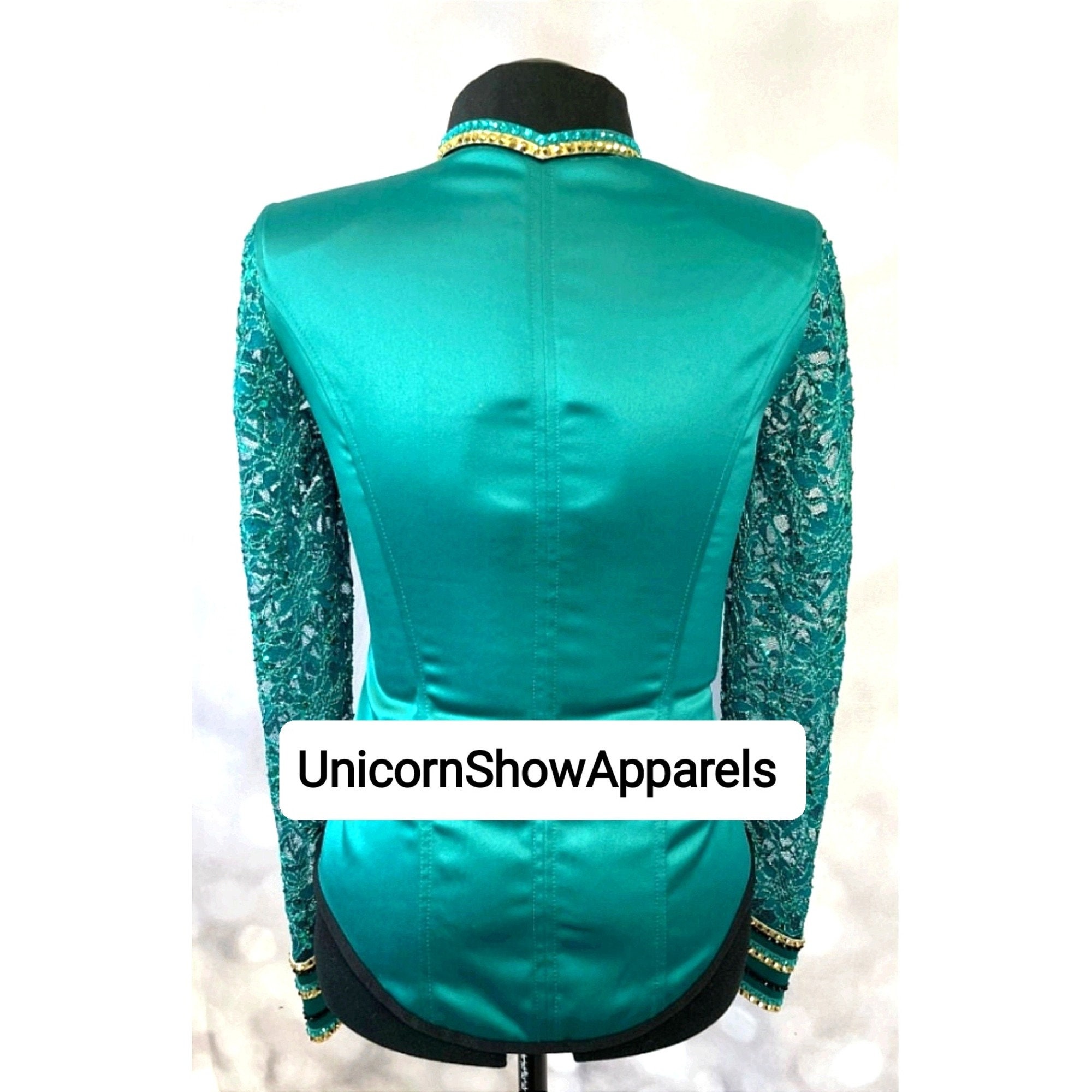 Teal Show Shirt Western Show Shirt Showmanship Shirt Western Show