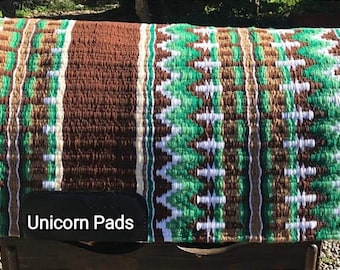 Western Saddle Pad show pad saddle blanket horse pad wool saddle blanket Mayatex blanket
