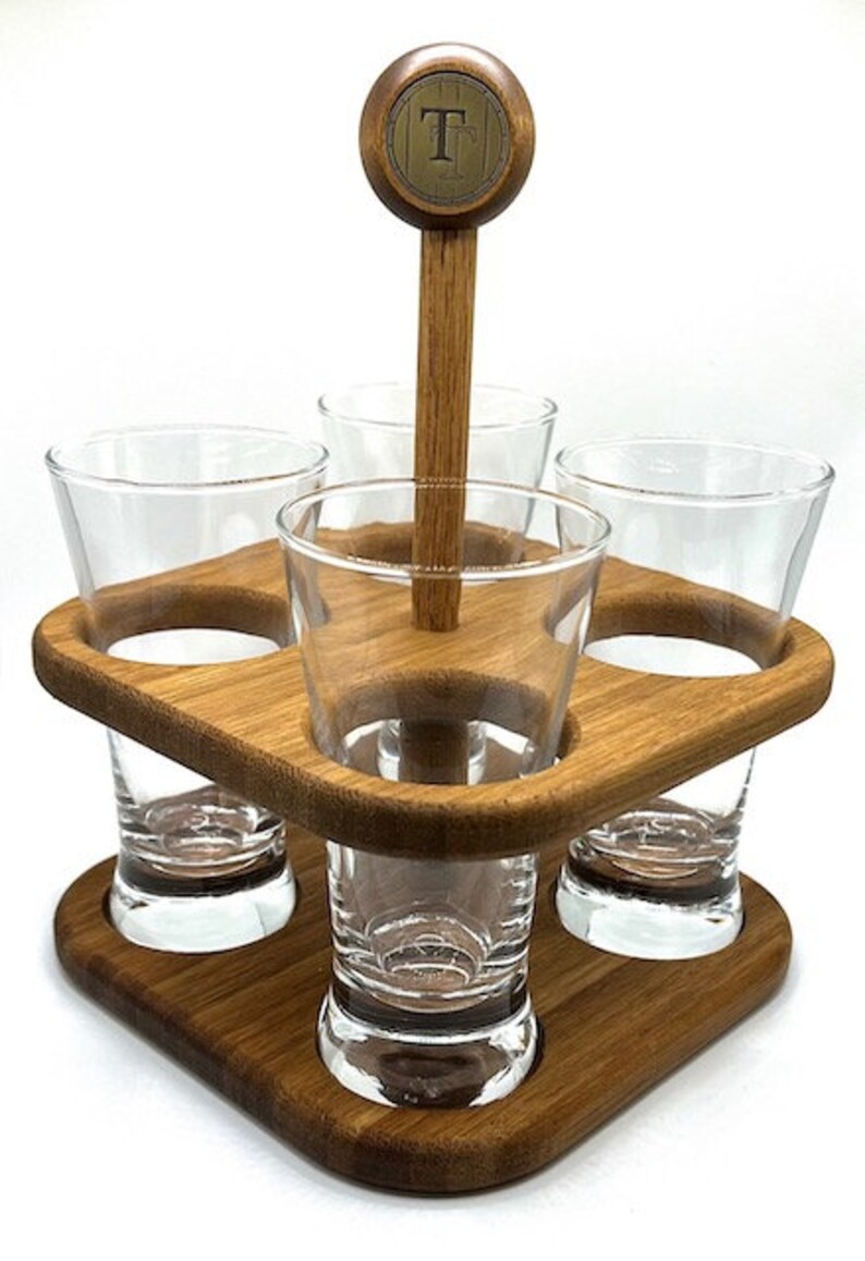 Beer Flight Glass Rests Beer Flight Caddy (GLASSWARE INCLUDED) - Etsy