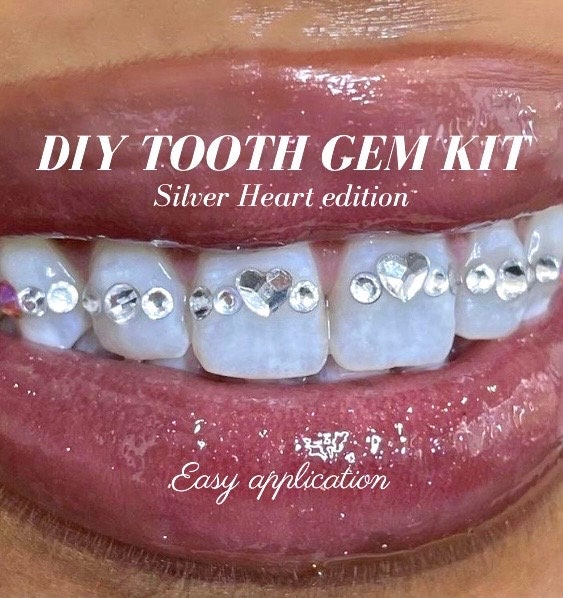 Professional DIY Tooth Gem Kit Teeth Gems Swarovski Kit Assorted Flatback  Tooth Gems Jewelry DIY Crystals Tooth Gems Kit Sweet Smile 